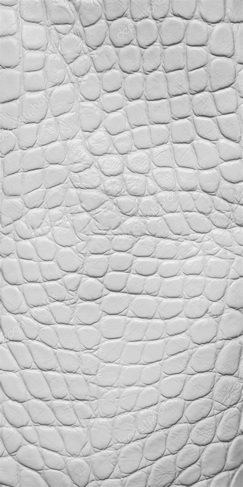 white crocodile leather